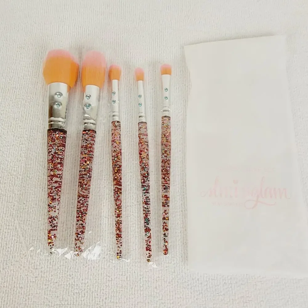 New SLMissGlam 5 piece Rainbow Luxe brush set